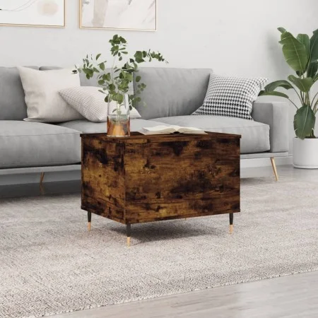 Smoked oak plywood coffee table 60x44.5x45 cm by , Coffee table - Ref: Foro24-830945, Price: 54,56 €, Discount: %