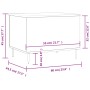 Mesa de centro madera contrachapada roble ahumado 60x44,5x45 cm de , Mesas de centro - Ref: Foro24-830945, Precio: 55,24 €, D...