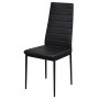 Conjunto de mesa de comedor siete piezas negro de vidaXL, muebles para cocinas y comedores - Ref: Foro24-242987, Precio: 294,...
