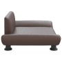 Cama para perros de cuero sintético marrón 70x45x28 cm en Camas para perros | Comprar online en Foru.es