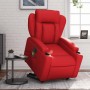 Sillón de majaje elevable eléctrico cuero artificial rojo en Sillones | Comprar online en Foru.es