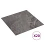 Self-adhesive pallets 20 units PVC 1.86 m² black pattern by , Floors and carpets - Ref: Foro24-330175, Price: 38,12 €, Discou...