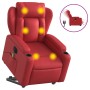 Sillón de majaje elevable eléctrico cuero artificial rojo en Sillones | Comprar online en Foru.es