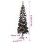 Árbol de Navidad delgado negro 150 cm de , Arboles de navidad - Ref: Foro24-329218, Precio: 23,91 €, Descuento: %
