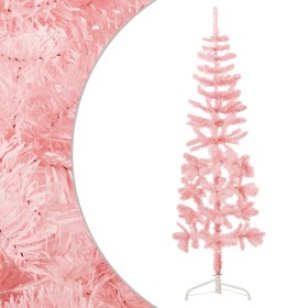 Medio árbol de Navidad artificial con soporte rosa 150 cm de , Arboles de navidad - Ref: Foro24-344570, Precio: 13,58 €, Desc...