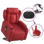 Sillón de majaje elevable eléctrico cuero artificial rojo en Sillones | Comprar online en Foru.es
