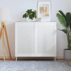 Wardrobe door slats 2 pcs white pine wood 99.3x59.4 cm by , cabinet doors - Ref: Foro24-151176, Price: 92,31 €, Discount: %