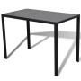 Conjunto de mesa y sillas de comedor 5 piezas negro de vidaXL, muebles para cocinas y comedores - Ref: Foro24-242986, Precio:...
