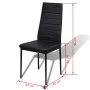 Conjunto de mesa y sillas de comedor 5 piezas negro de vidaXL, muebles para cocinas y comedores - Ref: Foro24-242986, Precio:...