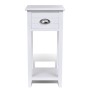 Mesita de noche con 1 cajón blanca de vidaXL, Mesitas de noche - Ref: Foro24-242040, Precio: 55,38 €, Descuento: %