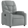 Sillón reclinable eléctrico tela gris claro en Sillones | Comprar online en Foru.es