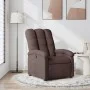 Sillón reclinable de tela marrón oscuro de , Sillones - Ref: Foro24-371732, Precio: 186,29 €, Descuento: %