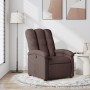 Sillón reclinable de tela marrón oscuro de , Sillones - Ref: Foro24-371732, Precio: 189,06 €, Descuento: %