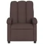 Sillón reclinable de tela marrón oscuro de , Sillones - Ref: Foro24-371732, Precio: 186,29 €, Descuento: %