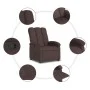 Sillón reclinable de tela marrón oscuro de , Sillones - Ref: Foro24-371732, Precio: 186,29 €, Descuento: %