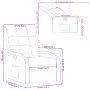 Sillón reclinable de tela rojo tinto de , Sillones - Ref: Foro24-371730, Precio: 201,22 €, Descuento: %