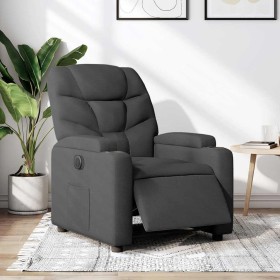 Sillón reclinable eléctrico de tela gris oscuro en Sillones | Comprar online en Foru.es