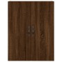Aparador alto madera contrachapada marrón roble 69,5x34x180 cm de , Aparadores - Ref: Foro24-3198096, Precio: 162,99 €, Descu...