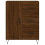 Aparador alto madera contrachapada marrón roble 69,5x34x180 cm de , Aparadores - Ref: Foro24-3198096, Precio: 162,99 €, Descu...