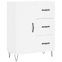 Aparador alto madera contrachapada blanco 69,5x34x180 cm de , Aparadores - Ref: Foro24-3198089, Precio: 171,26 €, Descuento: %