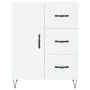 Aparador alto madera contrachapada blanco 69,5x34x180 cm de , Aparadores - Ref: Foro24-3198089, Precio: 171,26 €, Descuento: %