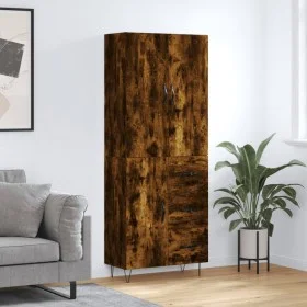 Tall smoked oak plywood sideboard 69.5x34x180 cm by , Sideboards - Ref: Foro24-3198094, Price: 164,05 €, Discount: %
