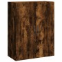 Aparador alto madera contrachapada roble ahumado 69,5x34x180 cm de , Aparadores - Ref: Foro24-3198094, Precio: 166,46 €, Desc...
