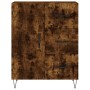 Aparador alto madera contrachapada roble ahumado 69,5x34x180 cm de , Aparadores - Ref: Foro24-3198094, Precio: 166,46 €, Desc...