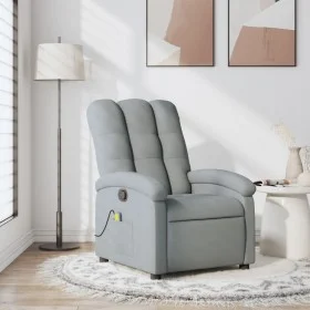 Light Gray Fabric Massage Recliner by , Armchairs - Ref: Foro24-371739, Price: 249,60 €, Discount: %