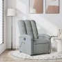 Sillón reclinable de masaje de tela gris claro de , Sillones - Ref: Foro24-371739, Precio: 249,60 €, Descuento: %