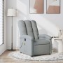 Sillón reclinable de masaje de tela gris claro de , Sillones - Ref: Foro24-371739, Precio: 253,68 €, Descuento: %