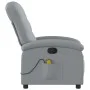 Sillón reclinable de masaje de tela gris claro de , Sillones - Ref: Foro24-371739, Precio: 249,60 €, Descuento: %
