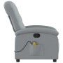 Sillón reclinable de masaje de tela gris claro de , Sillones - Ref: Foro24-371739, Precio: 253,68 €, Descuento: %