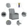 Sillón reclinable de masaje de tela gris claro de , Sillones - Ref: Foro24-371739, Precio: 249,60 €, Descuento: %