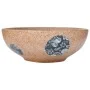 Round brown and blue ceramic countertop washbasin Φ41x14 cm by , Sinks - Ref: Foro24-155057, Price: 77,48 €, Discount: %