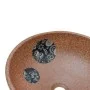 Round brown and blue ceramic countertop washbasin Φ41x14 cm by , Sinks - Ref: Foro24-155057, Price: 77,48 €, Discount: %