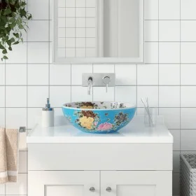 Mehrfarbiges rundes Aufsatzwaschbecken aus Keramik Φ41x14 cm von , Sinkt - Ref: Foro24-155055, Preis: 122,45 €, Rabatt: %