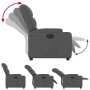 Sillón reclinable eléctrico de tela gris oscuro en Sillones | Comprar online en Foru.es