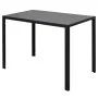 Conjunto de mesa de comedor 5 piezas blanco y negro de vidaXL, muebles para cocinas y comedores - Ref: Foro24-242989, Precio:...