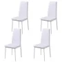 Conjunto de mesa de comedor 5 piezas blanco y negro de vidaXL, muebles para cocinas y comedores - Ref: Foro24-242989, Precio:...
