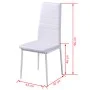 Conjunto de mesa de comedor 5 piezas blanco y negro de vidaXL, muebles para cocinas y comedores - Ref: Foro24-242989, Precio:...