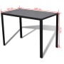 Conjunto de mesa de comedor 5 piezas blanco y negro de vidaXL, muebles para cocinas y comedores - Ref: Foro24-242989, Precio:...