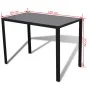 Conjunto de mesa de comedor 5 piezas blanco y negro de vidaXL, muebles para cocinas y comedores - Ref: Foro24-242989, Precio:...