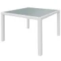 Set de comedor de jardín 5 piezas ratán sintético blanco crema de vidaXL, Conjuntos de jardín - Ref: Foro24-42502, Precio: 40...