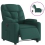 Sillón reclinable eléctrico tela verde oscuro en Sillones | Comprar online en Foru.es