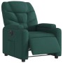 Sillón reclinable eléctrico tela verde oscuro en Sillones | Comprar online en Foru.es