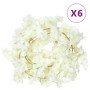 Guirnaldas de flores artificiales 6 uds blanco 180 cm de , Coronas y guirnaldas - Ref: Foro24-359058, Precio: 22,47 €, Descue...