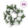 Guirnaldas de flores artificiales 6 uds blanco 240 cm de , Coronas y guirnaldas - Ref: Foro24-359070, Precio: 20,39 €, Descue...