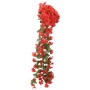 Guirnaldas de flores artificiales 3 uds rojo 85 cm de , Coronas y guirnaldas - Ref: Foro24-359053, Precio: 21,62 €, Descuento: %
