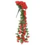 Guirnaldas de flores artificiales 3 uds rojo 85 cm de , Coronas y guirnaldas - Ref: Foro24-359053, Precio: 21,34 €, Descuento: %